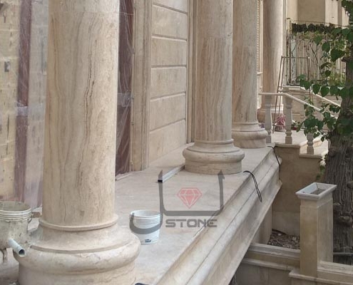 پایه ستون تراورتن